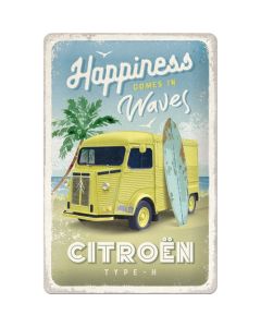 Nostalgic-Art Medium Sign Citroen H Van - Hit the Waves 20x30cm