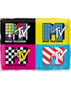 Nostalgic-Art Large Sign MTV Logo Pop Art 30x40cm