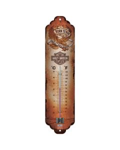 Nostalgic-Art Thermometer Harley Davidson Born To Ride Eagle