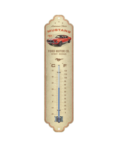 THERMOMETER FORD MUSTANG - GT 1967 RED