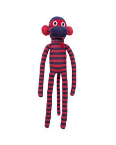 Max Red and Navy Blue Striped Monkey 70cm