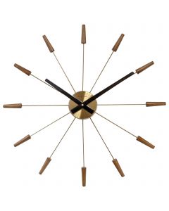 NeXtime Plug-Inn Wall Clock 58cm Wood