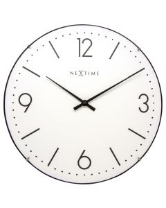 NeXtime Basic Dome Wall Clock 35cm White
