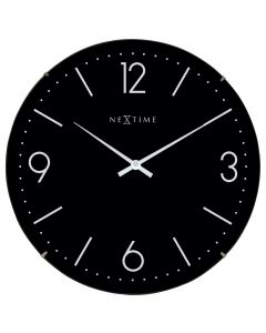 NeXtime Basic Dome Wall Clock 35cm Black