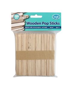 Craft Wooden Pop Stick Pack 150pcs Natural