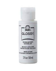 FolkArt Glossy Acrylic Paint 59ml Brilliant White