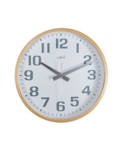 Leni Wood Wall Clock 26cm White