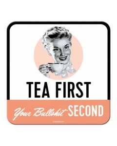 Nostalgic-Art Coaster Tea First
